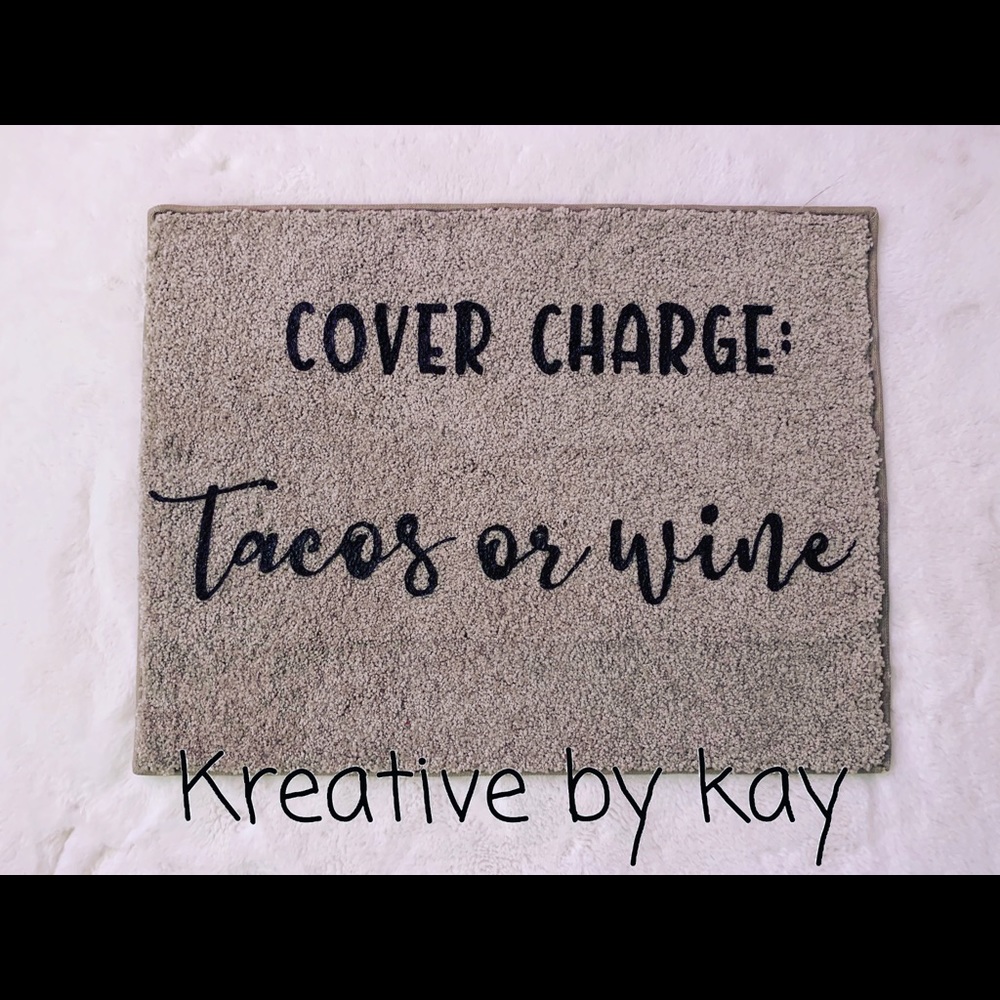 Personalized door mat